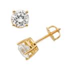 18k Gold 1-ct. T.w. Round-cut Igl Certified Colorless Diamond Stud Earrings, Women's, White