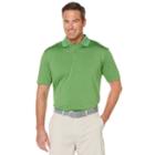 Men's Grand Slam Regular-fit Heathered Performance Golf Polo, Size: Xl, Med Green