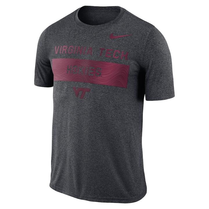 Men's Nike Virginia Tech Hokies Banner Legend Tee, Size: Large, Char