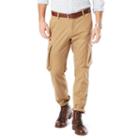 Men's Dockers Athletic-fit Stretch Cargo Pants, Size: 36x30, Beig/green (beig/khaki)