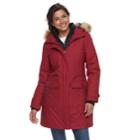 Women's Free Country Expedition Hooded Down Parka, Size: Small, Red