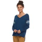 Juniors' So&reg; High-low V-neck Sweater, Teens, Size: Medium, Med Blue