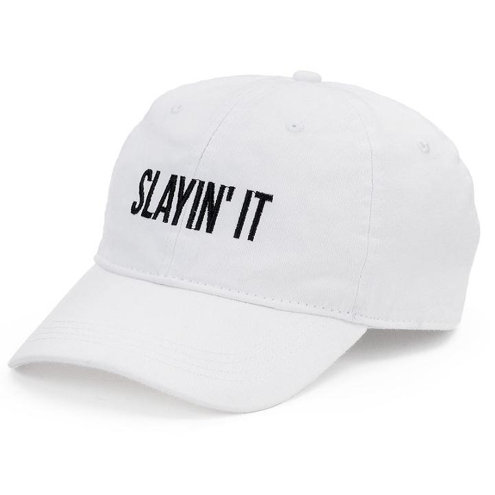 Women's So&reg; Slayin' It Denim Baseball Cap, White