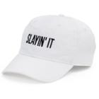 Women's So&reg; Slayin' It Denim Baseball Cap, White