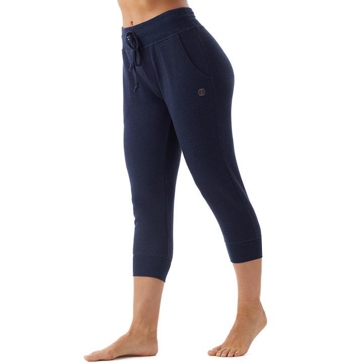 Women's Balance Collection Jet Set Jogger Capris, Size: Small, Dark Blue