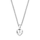 Little Diva Diamonds Kids' Sterling Silver Diamond Accent Heart Pendant, Women's, Size: 16, White