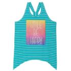 Girls 4-6x French Toast Handkerchief Hem Tank Top, Girl's, Size: 6, Turquoise/blue (turq/aqua)