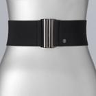 Women's Simply Vera Vera Wang Interlocking Stretch Belt, Size: M-l, Black