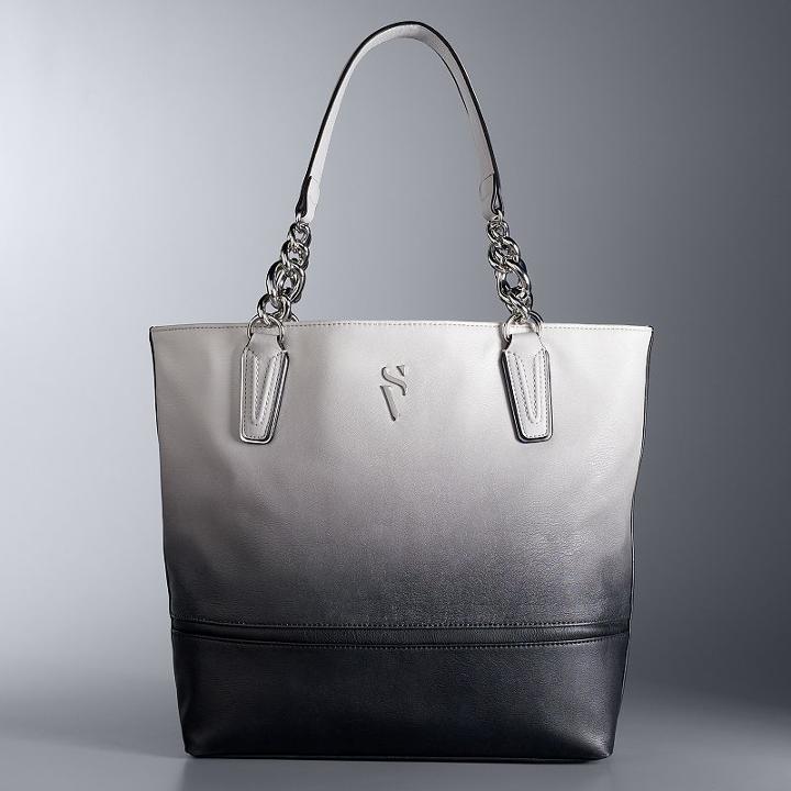 Simply Vera Vera Wang Catherine Tote, Women's, Black