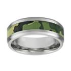 Lynx Stainless Steel Camouflage Band - Men, Size: 11, Green