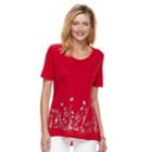 Women's Patriotic Swing Tee, Size: Medium, Red