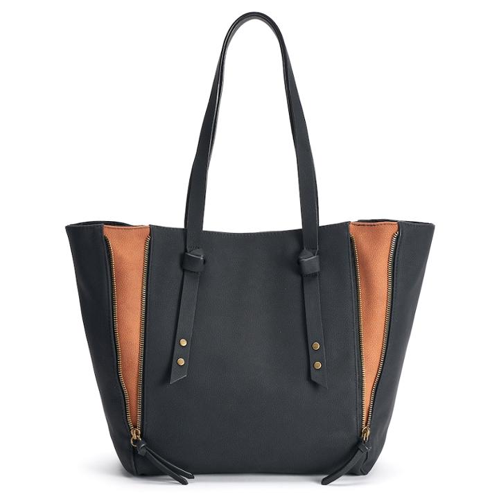 Sonoma Goods For Life&trade; Sabina Zip Tote, Women's, Silver