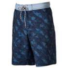 Men's Sonoma Goods For Life&trade; Kaleidoscope Stretch Swim Trunks, Size: Large, Blue (navy)