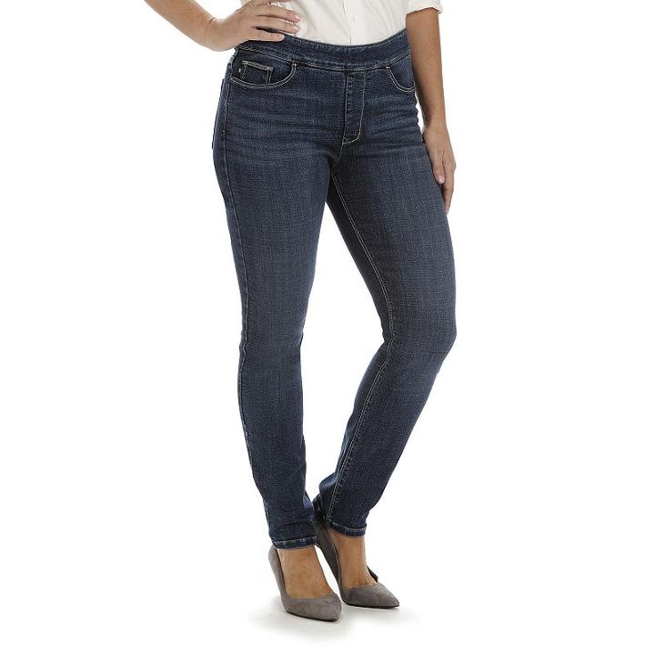 Women's Lee Harmony Modern Fit Dream Jean Jeggings, Size: 6 Avg/reg, Dark Blue