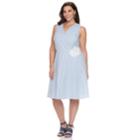 Plus Size Suite 7 Stripe Fit & Flare Dress, Women's, Size: 14 W, Med Blue