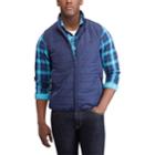 Men's Chaps Regular-fit Packable Quilted Vest, Size: Large, Blue (navy)