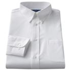 Big & Tall Croft & Barrow&reg; Classic-fit Solid Broadcloth Button-down Collar White Dress Shirt, Men's, Size: 18.5 36/7t
