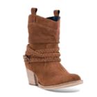 Dingo Twisted Sister Women's Suede Cowboy Boots, Size: Medium (9.5), Red/coppr (rust/coppr)