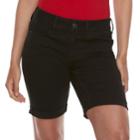 Juniors' So&reg; Low-rise Bermuda Shorts, Teens, Size: 7, Black