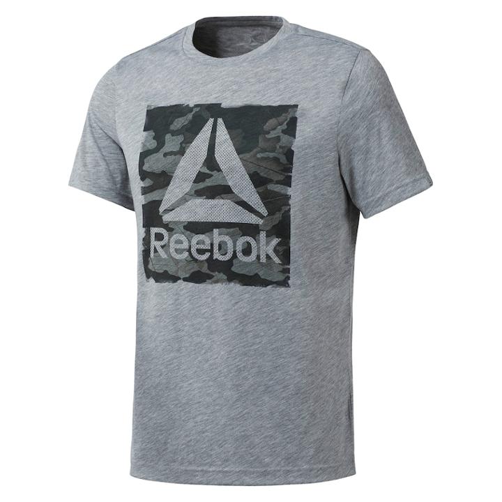 Men's Reebok Camo Delta Tee, Size: Large, Grey