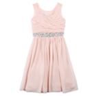 Girls 7-16 Speechless Pleated Bodice Rhinestone Dress, Size: 14, Brt Pink
