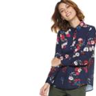 Women's Popsugar Essential Poplin Shirt, Size: Large, Blue (navy)