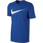 Men's Nike Swoosh Logo Tee, Size: Large, Blue Other