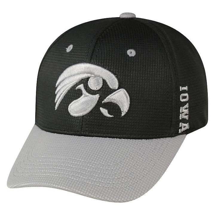 Adult Top Of The World Iowa Hawkeyes Booster Plus One-fit Cap, Men's, Black
