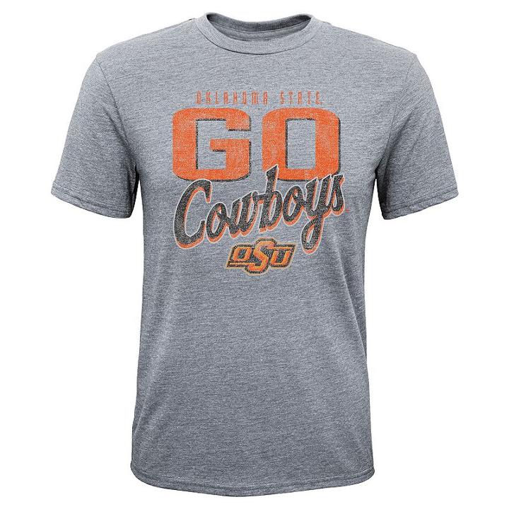 Boys 8-20 Oklahoma State Cowboys Rally Anthem Tee, Size: S 8, Grey