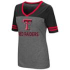 Women's Campus Heritage Texas Tech Red Raiders Varsity Tee, Size: Large, Light Grey