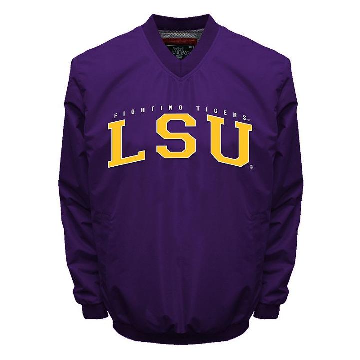 Men's Franchise Club Lsu Tigers Squad Windshell Jacket, Size: Xxl, Purple