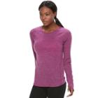 Women's Tek Gear&reg; Long Sleeve Tee, Size: Medium, Med Purple