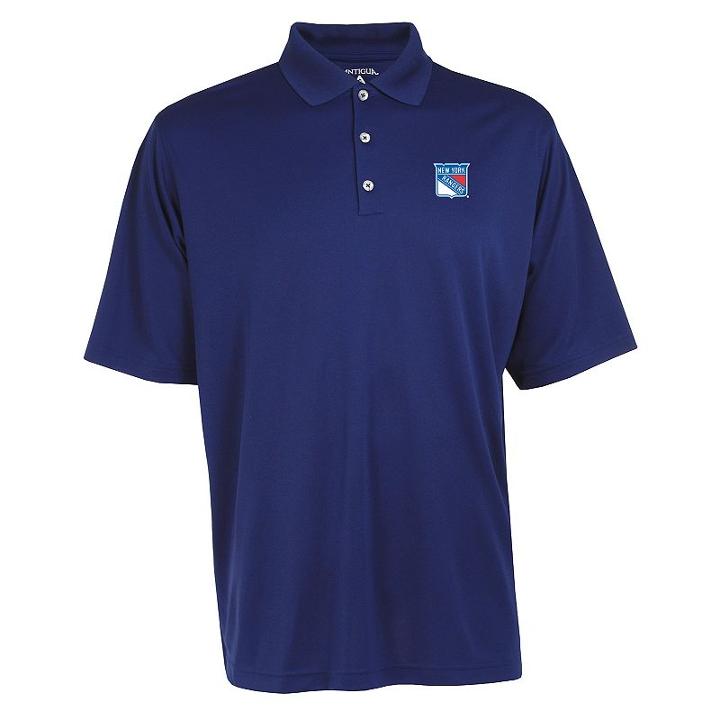 Men's New York Rangers Exceed Performance Polo, Size: Medium, Blue
