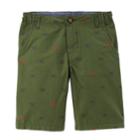 Boys 4-12 Carter's Flat Front Printed Shorts, Size: 6, Green