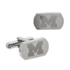Fiora Stainless Steel Michigan Wolverines Cuff Links, Men's, Grey