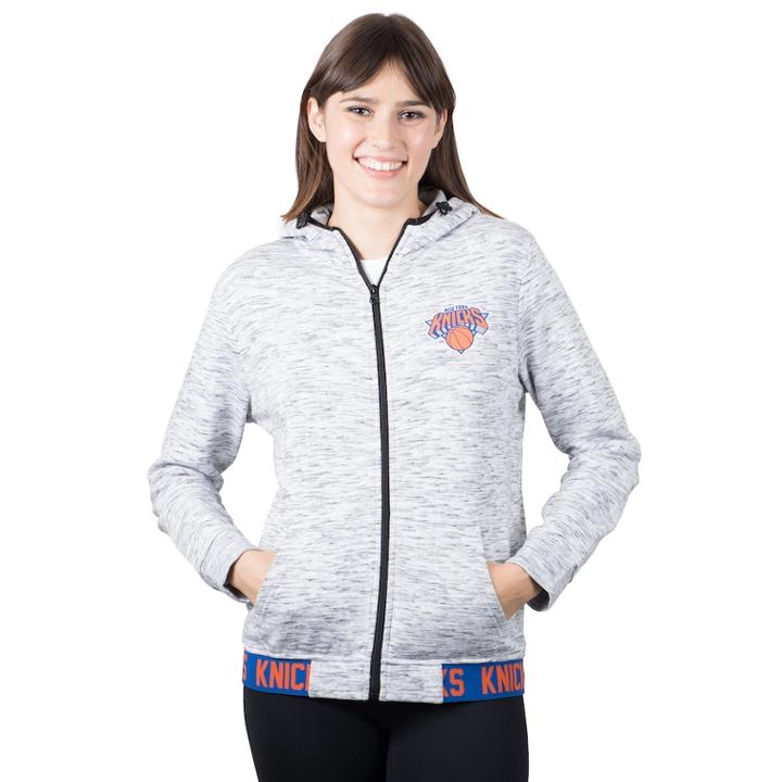 Women's New York Knicks Space-dyed Hoodie, Size: Large, Grey