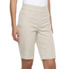 Women's Napa Valley Pull-on Bermuda Shorts, Size: 16, Lt Brown