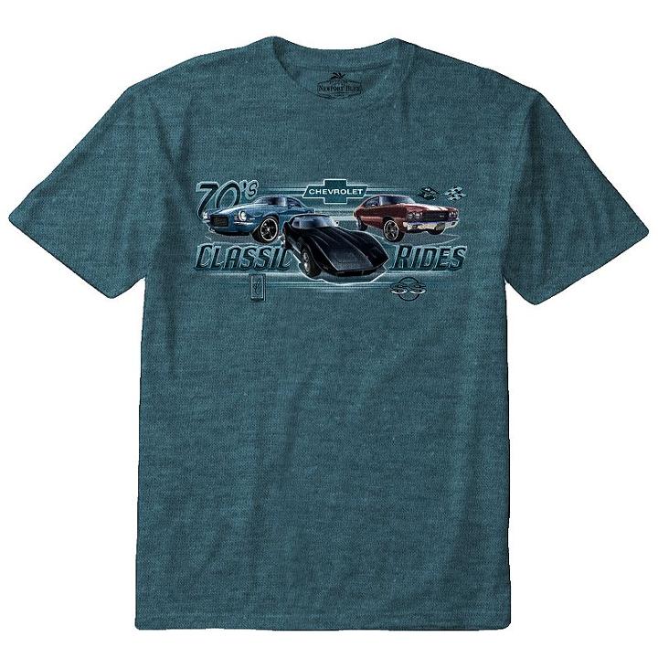 Men's Newport Blue Graphic Tee, Size: Xl, Dark Green