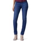 Petite Lee Sculpting Slim Leg Pull-on Jeans, Women's, Size: 10p-short, Dark Blue