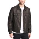 Men's Levi's Faux-leather Trucker Jacket, Size: Xl, Med Brown
