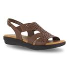 Easy Street Bolt Women's Sandals, Size: 6 Wide, Dark Brown