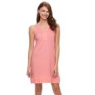 Women's Caribbean Joe Slubbed Tank Dress, Size: Small, Med Red