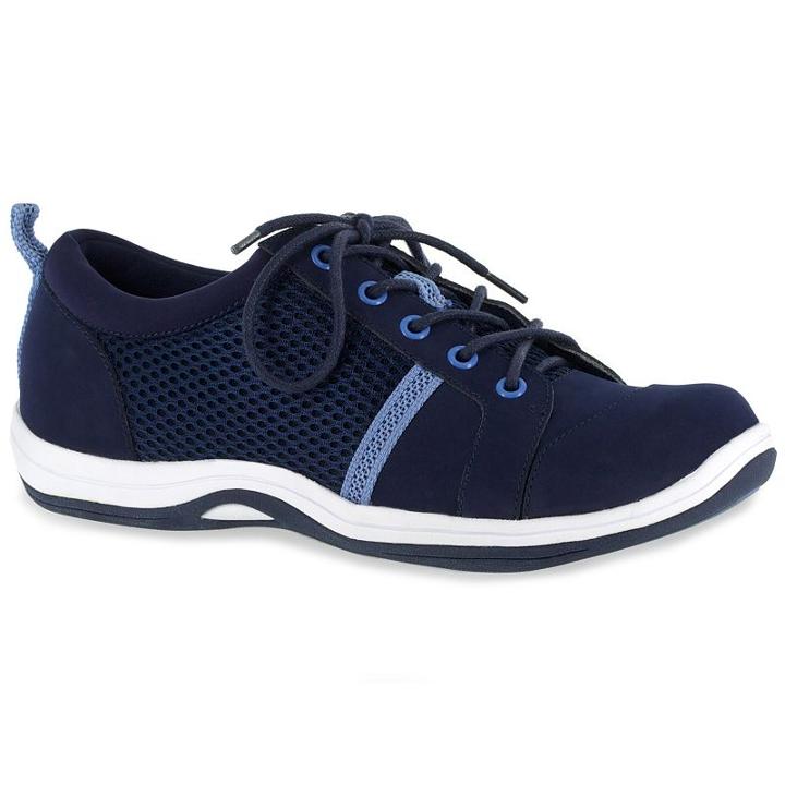 Easy Street Sport Buffy Women's Comfort Sneakers, Size: Medium (8.5), Blue (navy)
