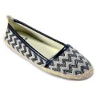 Corkys Zigzag Women's Espadrille Flats, Size: 6, Black