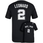 Men's Adidas San Antonio Spurs Kawhi Leonard Name And Number Tee, Size: Large, Black