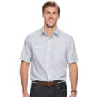 Big & Tall Izod Regular-fit Textured Chambray Button-down Shirt, Men's, Size: Xxl Tall, Brt Blue