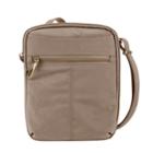 Travelon Anti-theft Signature Slim Day Bag, Women's, Beig/green (beig/khaki)