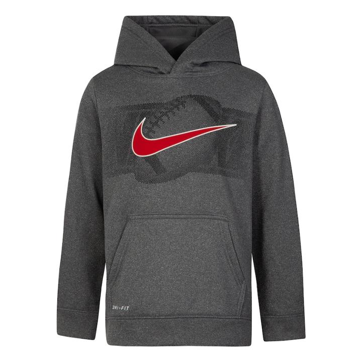 Boys 4-7 Nike Sports Ball Dri-fit Pullover Hoodie, Size: 7, Grey