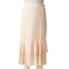 Women's Lc Lauren Conrad Tiered Midi Skirt, Size: Xl, White Oth