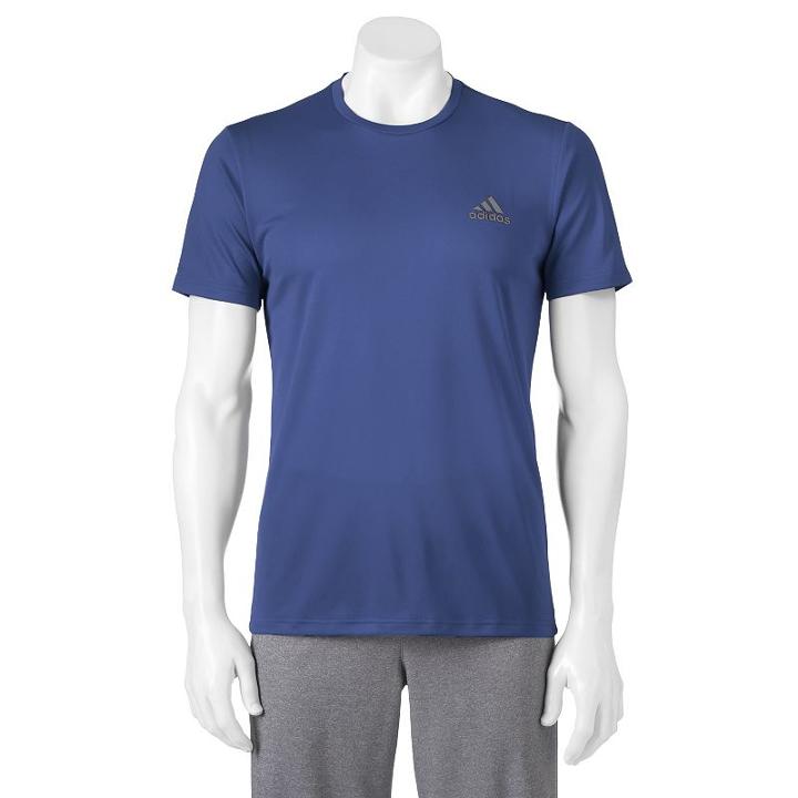 Big & Tall Adidas Essential Climalite Tech Tee, Men's, Size: Xl Tall, Blue (navy)